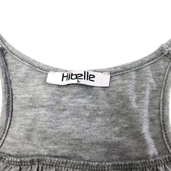 Hibelle Large Gray‎ Tank Top Round Neck - Picture 5 of 5